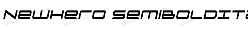 NewHero SemiBoldItal字体转换